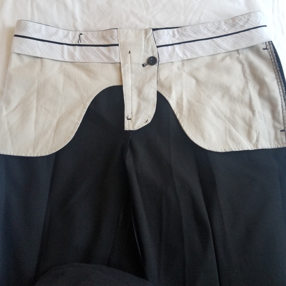 6267 Black Wool Trousers, Size 44 (US 8), New with Detached Tags  - Picture 7 of 10